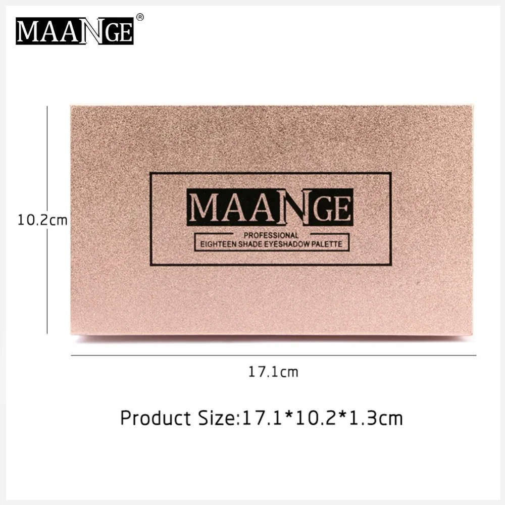 MAANGE 18 полный Цвет матовый алмаз блеск пигмент тени для век макияж Палитра теней