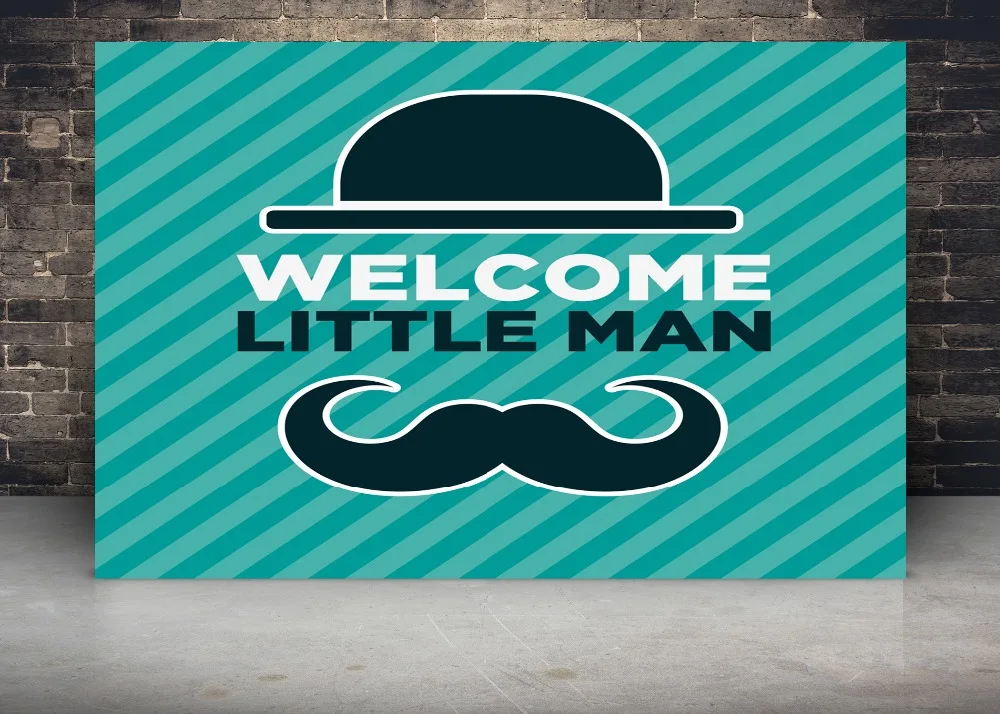 DePhoto Welcome Little Man бесшовные для детей вечерние виниловые фоны фотосъемки