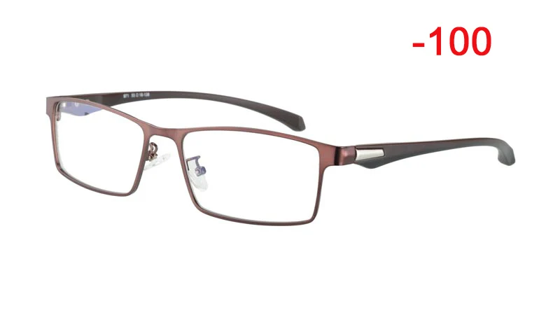 1.0 to-4.0 Retro Round Sun Photochromic Finished Myopia Eyeglasses Frame Men Women with color lens Sun glasses Myopia Eyewear - Цвет оправы: Brown-100