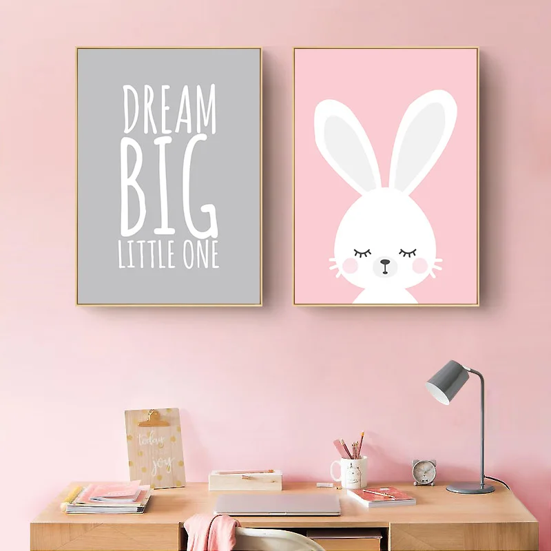 Картина из мультфильма кролик на холсте для детской комнаты|Рисование и