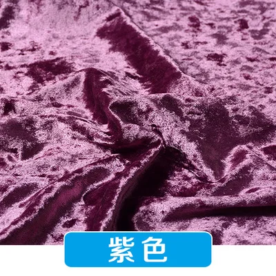 05 purple Высокое качество эластичные золотые бриллианты Вельветовая ткань ледяная бархатная ткань - Цвет: 05 purple
