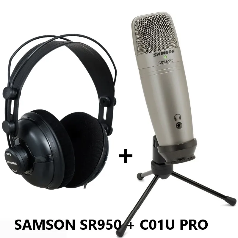 Конденсаторный микрофон Samson C01U Pro с мониторингом в реальном времени и студийным