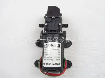 Мембранный Водяной насос высокого давления постоянного тока 12 В 130psi 6 л/мин