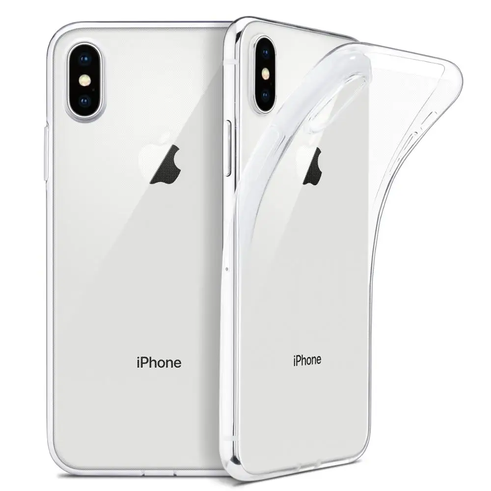 100 шт для iPhone X 8 plus чехол тонкий прозрачный мягкий TPU чехол Поддержка беспроводной зарядки для samsung A10 A20 A30 A50 A70 NOTE 10 PRO