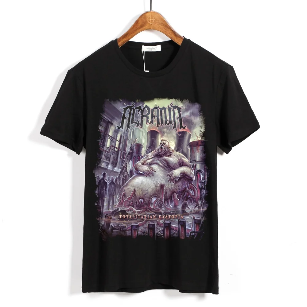 

Летняя стильная металлическая черная рубашка Acrania, футболка из хлопка для ММА, футболка для рок-музыки, фитнеса, XXXL, футболка с принтом на зак...