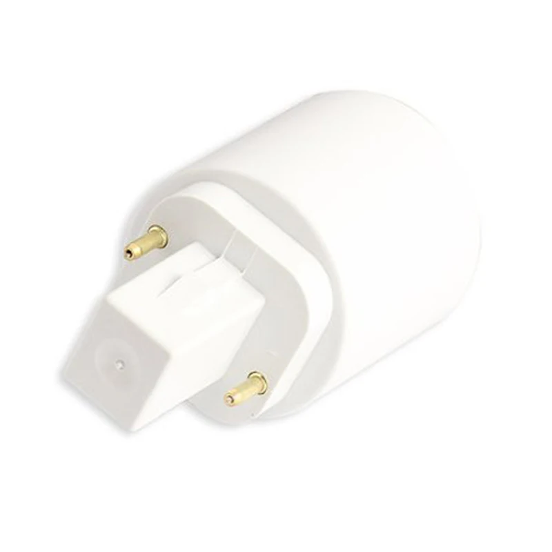 

G24 To E27 Socket Base LED Halogen CFL Light Bulb Lamp Adapter Converter Holder White