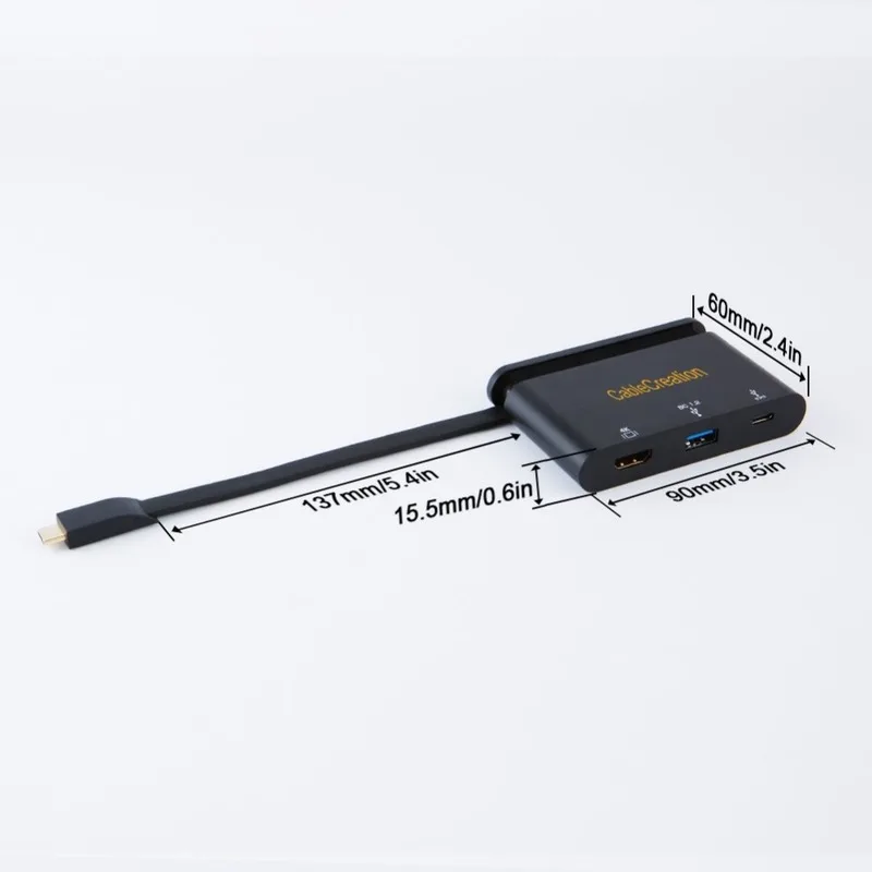 USB C концентратор 3 0 Type (Совместимость с Thunderbolt 3) к адаптеру 4 поддержка OTG