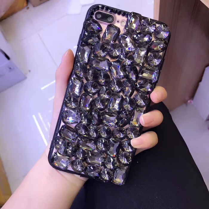 Роскошный блестящий однотонный чехол для телефона с бриллиантами MEIZU MeiLan M6 Note Pro 7