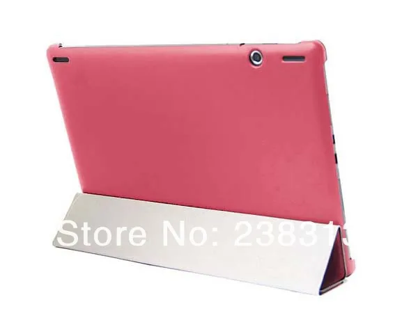 Slim Stand Fold Sleep/Wake Book Funda Leather Case For Lenovo Ideatab S6000 S6000H S6000F S6000G Tablet + Clear Screen Protector |