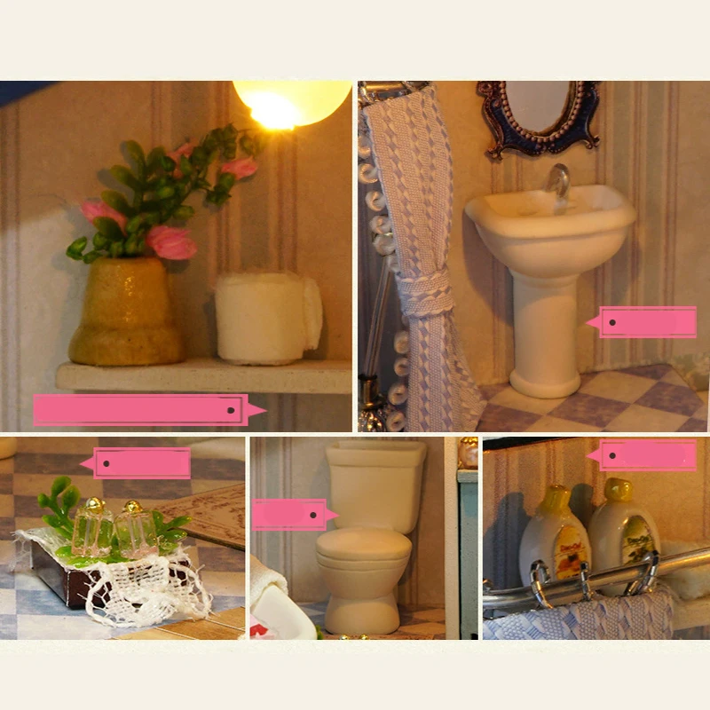 Mylb Новый DIY Сиэтл вилла модель творческий кукольный домик игрушки миниатюрная