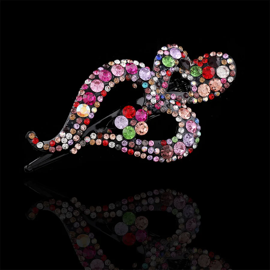 Новинка 2022 стразы Haimeikang заколки для волос с цветами аксессуары женщин и девочек