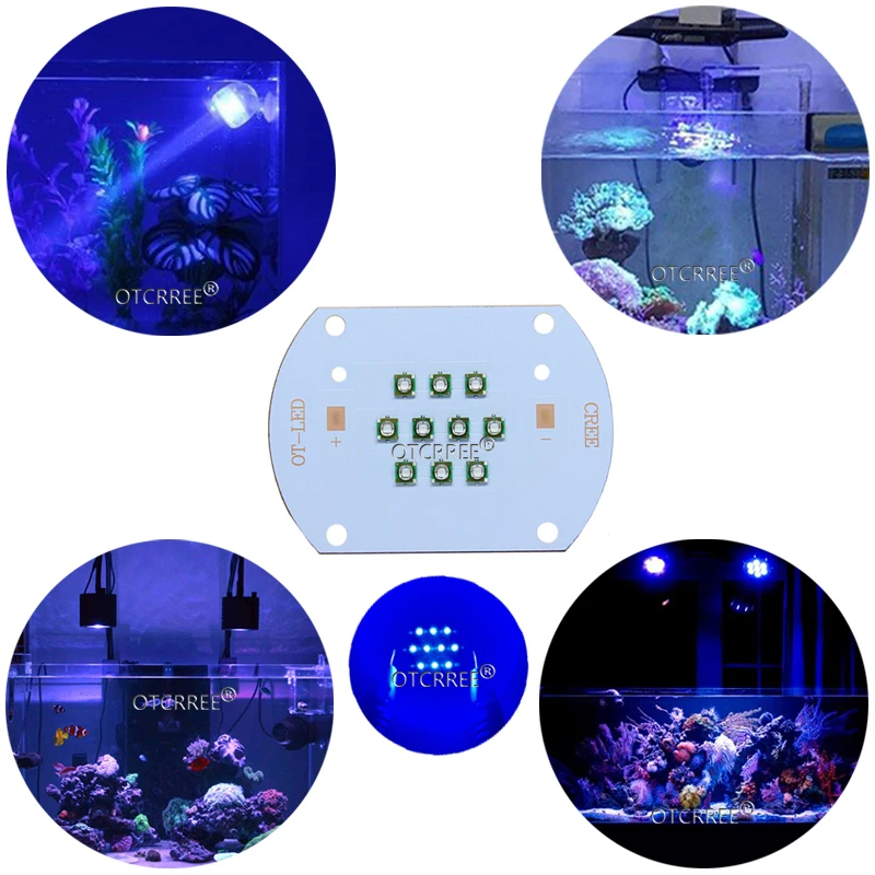 Hydroponice CREE 30W COB led grow light chip XPE Royal Blue 450nm Deep Red 660nm for Indoor Plant Seedling Grow and Flower|Подвесные