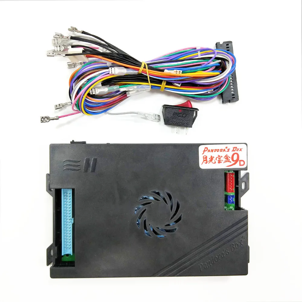 5 Pin and 4.8mm Port Новинка Pandora Box 9D 2222 в 1 Домашняя версия материнская плата для игровой консоли/монета аркадная машина/DIY комплект с переключателем и проводом - Цвет: 5 Pin and 4.8mm Port