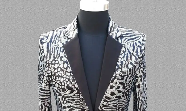 Блестящий Блейзер мужские костюмы индивидуальный дизайн куртка Мужские