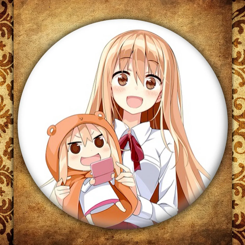 Модный значок из аниме Himouto Умару Чан японская мультяшная фигурка круглая