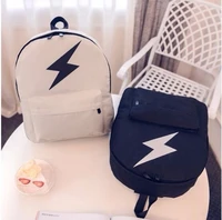 1 piece high quality unisex lightning canvas zip creeper backpacks mochilas school bag bolsas game gifts