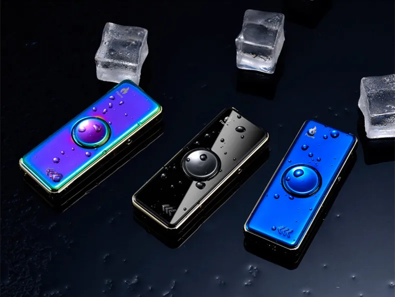 Гироскоп Игрушка Fingertip зажигалка с гироскопом usb зарядка Ветрозащитный турбо зажигалки ручной Спиннер Зажигалка перезаряжаемая электронная плазменная