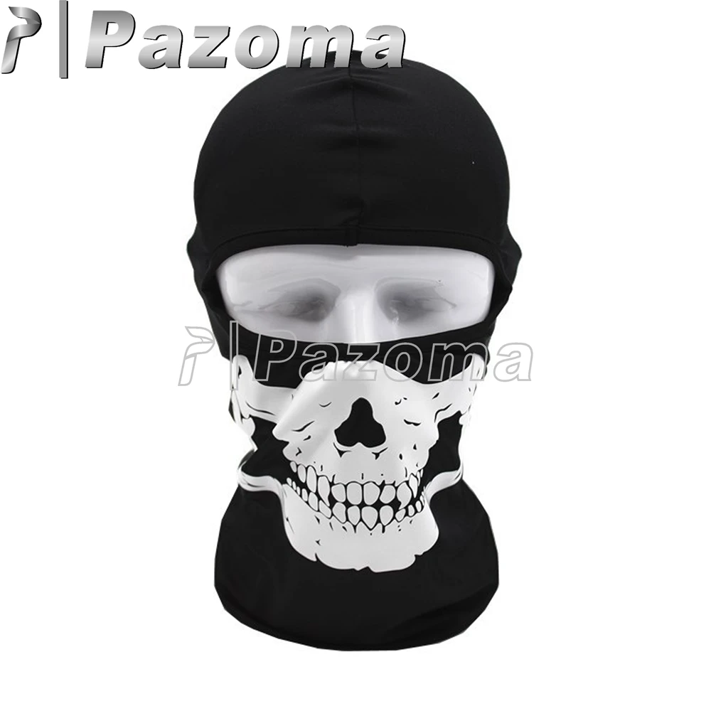 Лидер продаж мотоциклетная шляпа из лайкры с черепом призраком лыжами