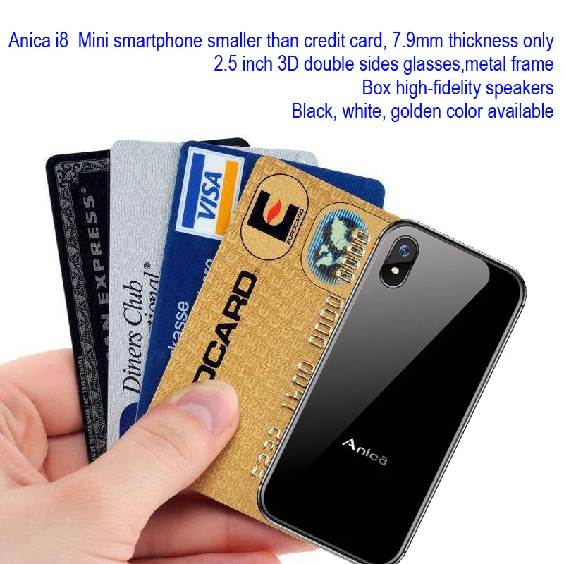 Anica i8 мини телефон на базе Android GSM WCDMA абсолютно новый режим ожидания горячая