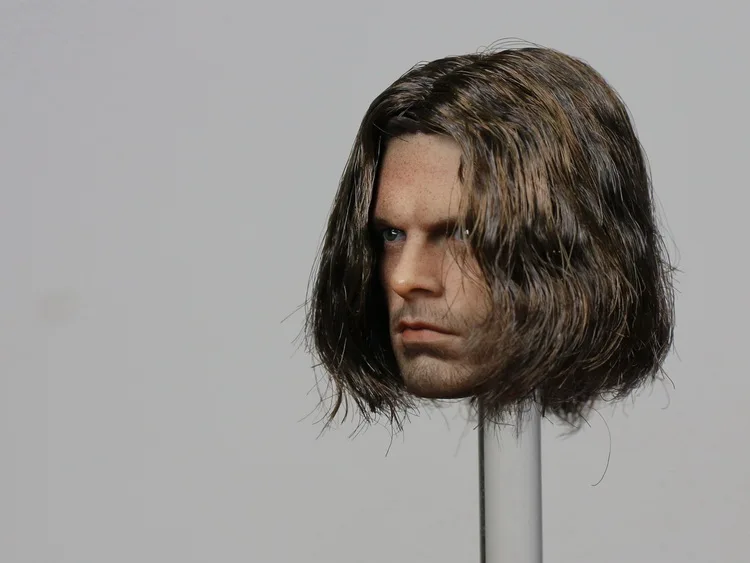 Горячая фигура игрушки 1/6 Зимний Солдат headplay имплантированные волосы версия без