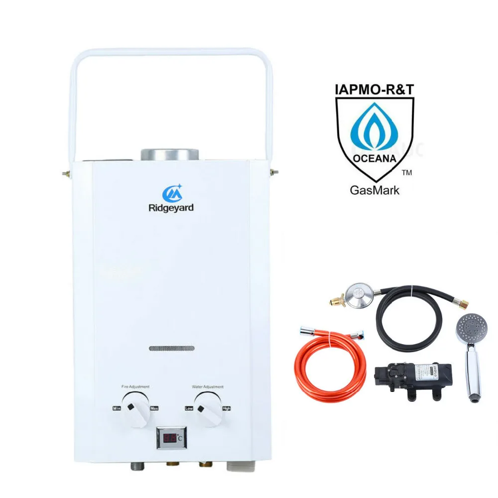 AU местная! Портативный 6L пропан LP газ мгновенный Tankless Ванна горячий Душ водонагреватель котел