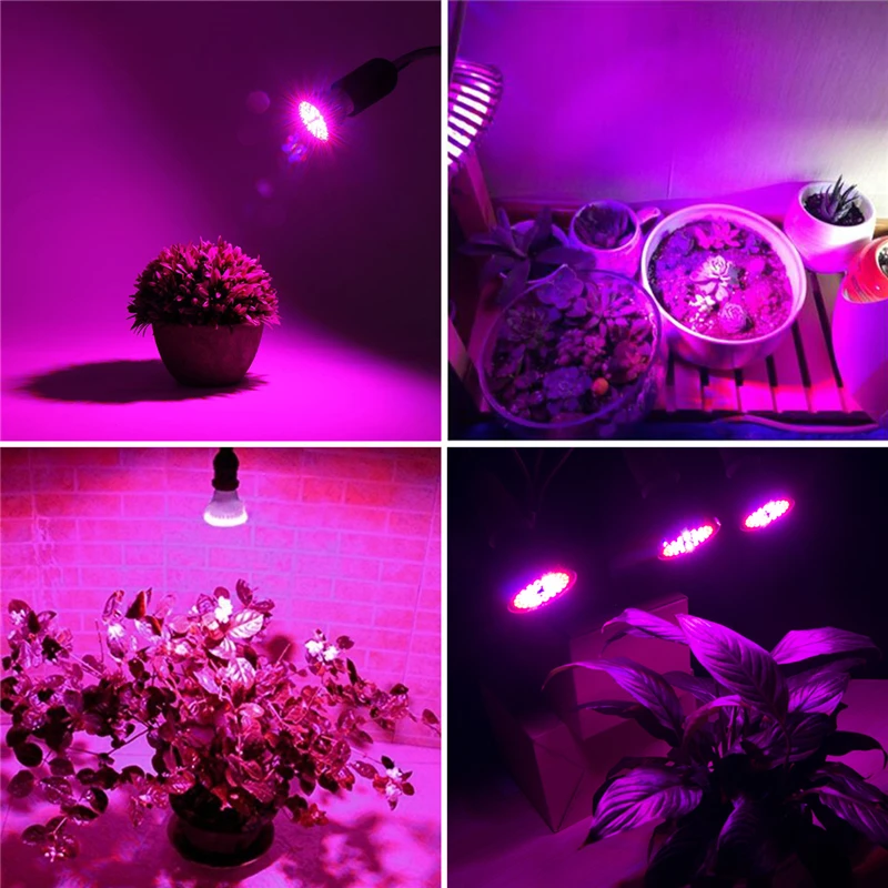 Светодиодная лампа для выращивания растений 3/4/5 Вт E27 SMD 2835