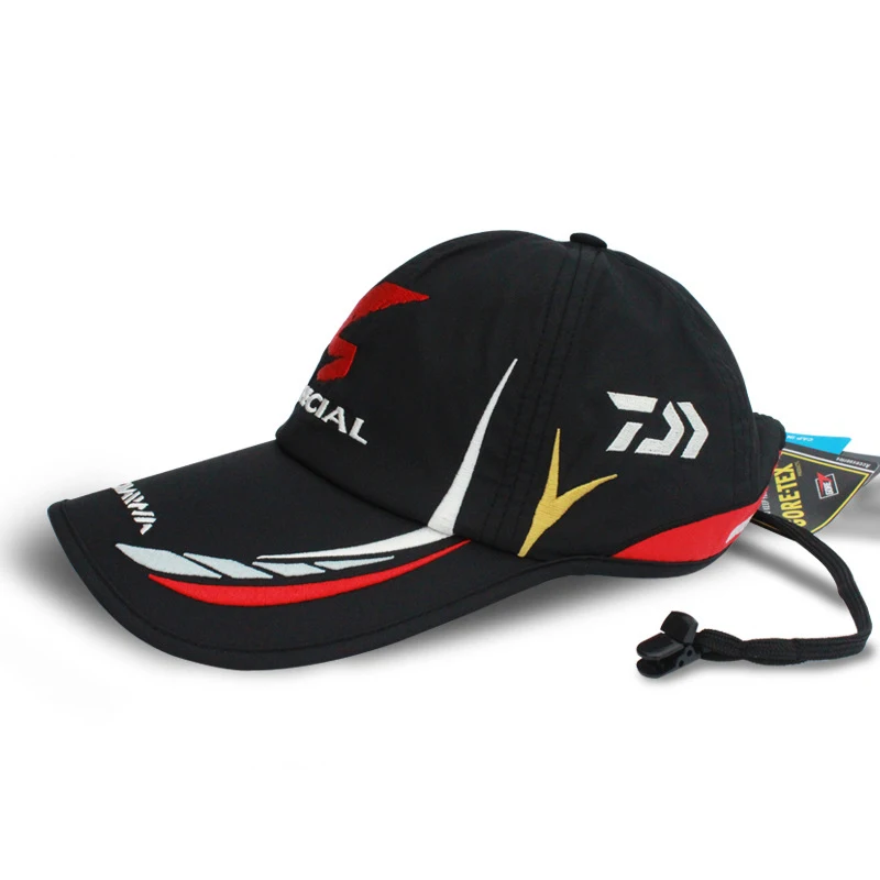 Baseball Fishermen Hat Adjustable Waterproof and Breathable Fishing DaEwa Japan Sunshade Cap Black And White cap | Спорт и