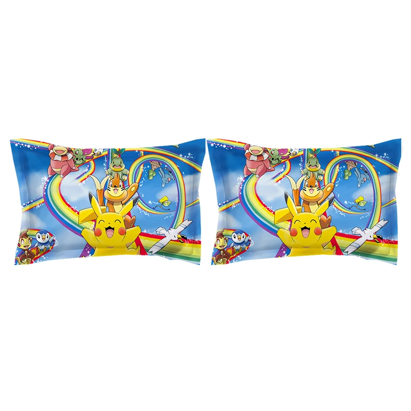 Горячая 3D Pokemon Pikachu постельный комплект дети мультфильм пододеяльник простыня