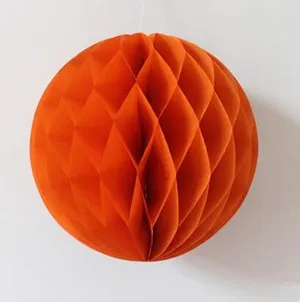 Orange 5 шт./лот "(20 см) китайский ткани Бумага Фонари Вафельная Ткань Цветочные шары пастель, хороший подарок на день рождения, свадебные и вечерние украшения - Цвет: Orange