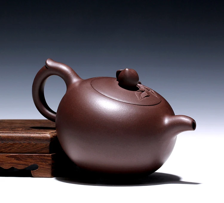 

310ML Yixing Purple Clay Teapot Famous Handmade Duan Mud Raw Ore Shoutao Pu'er Pot 188 Hole Filter Biluochun Tea Zisha Kettles