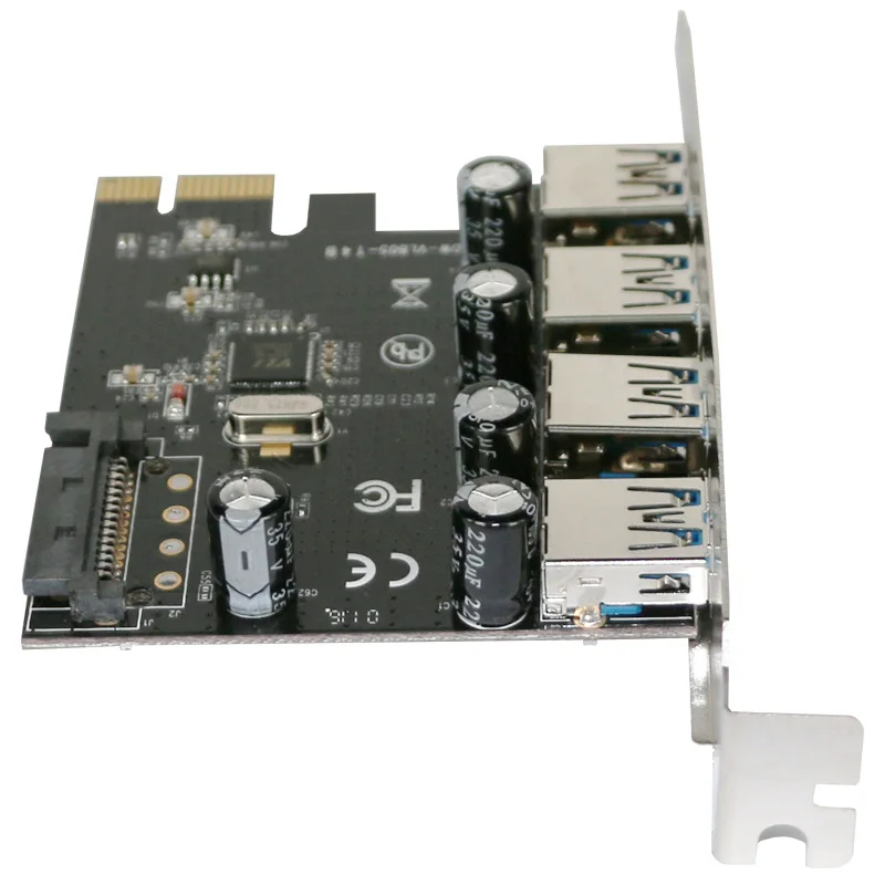 4 портовый Суперскоростной контроллер USB 3.0 PCI E Express с 15 контактным разъемом