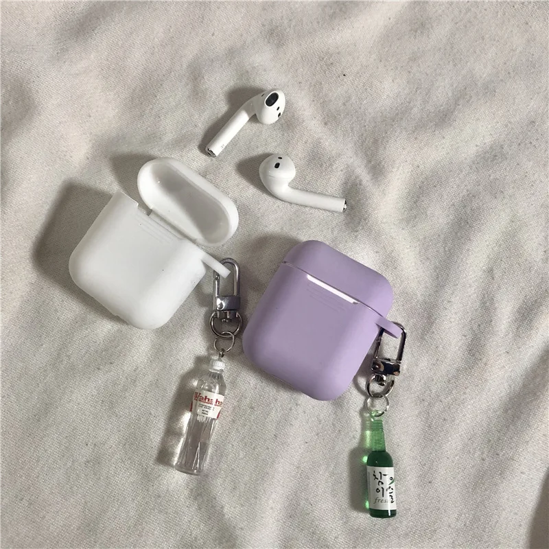 Силиконовый чехол сделай сам для наушников Apple аксессуары Airpods Bluetooth защитный с