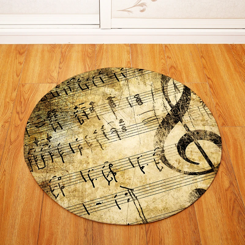 Note Key круглый ковер Детская игровая палатка гимнастический коврик спальня