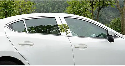 

10* Upper window sill + Window Pillar Posts Trim For Mazda 3 AXELA M3 2014-2016