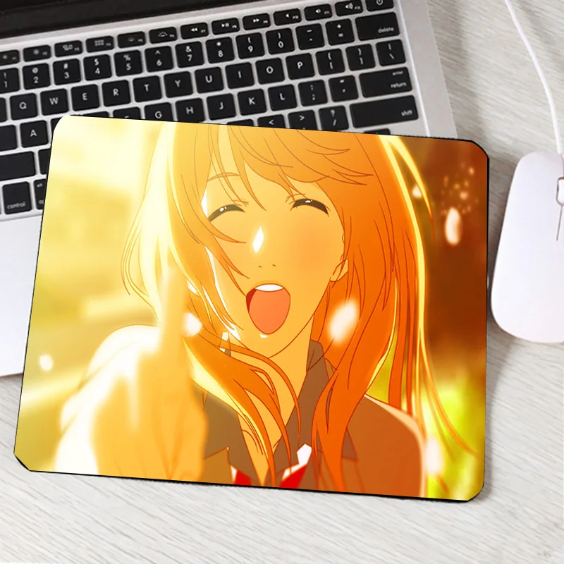 Mairuige красивые милые девушки ваша лежа в April Miyazono Kaori с узором коврик для мыши Аниме Комикс Манга Мультфильм Мини ПК коврик для мыши