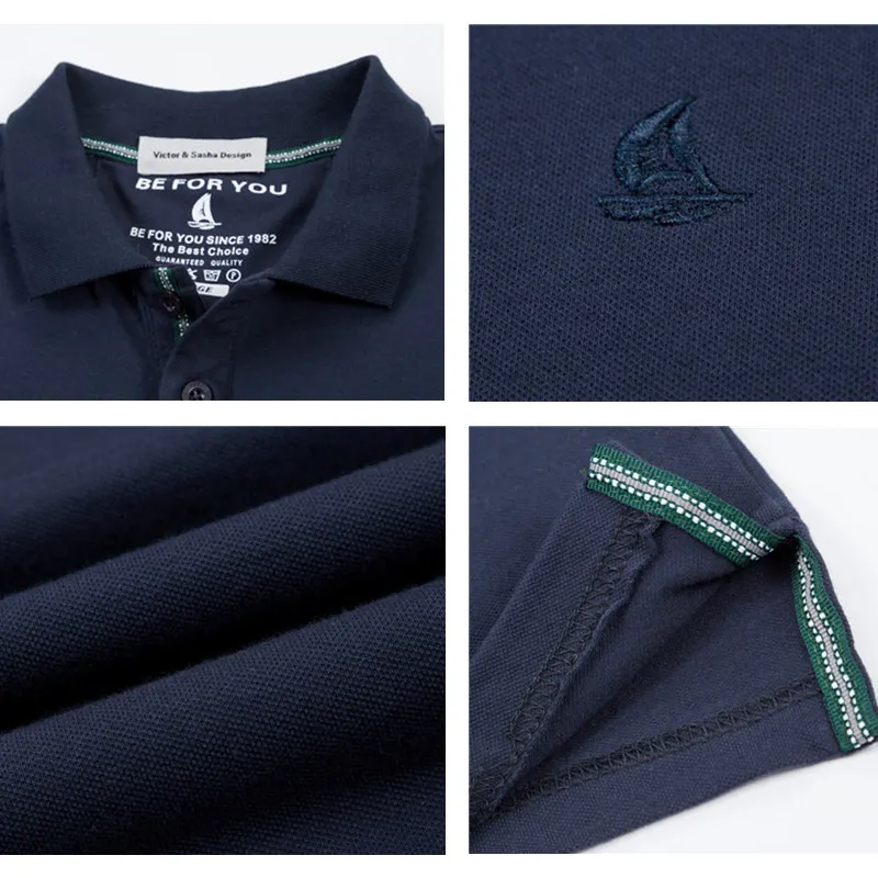 VSD 2017 Шикарнее Летнее Мужское Поло Рубашки С Коротким Рукавом с Вышивкой