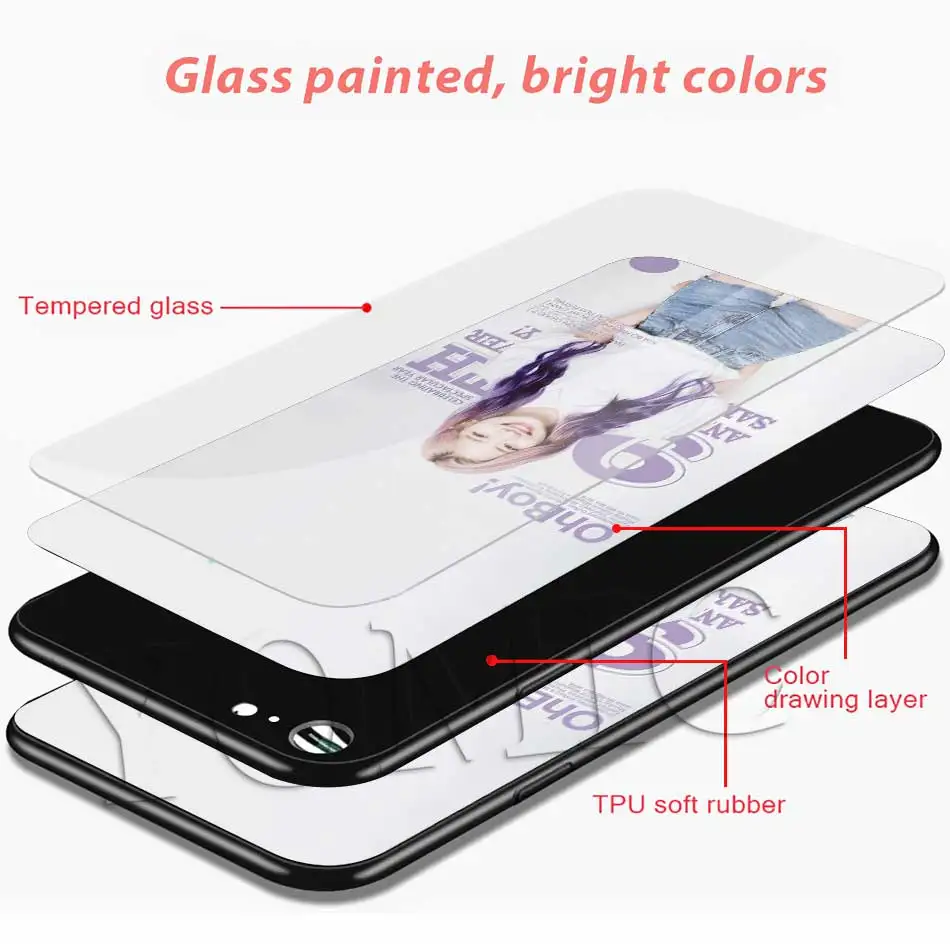 Чехол Twice Mina Momo Kpop из закаленного стекла для Apple iPhone XR 7 8 6 6S Plus X XS MAX, чехол для сотового телефона