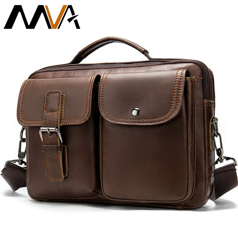 mens genuine leather computer bag men leather bag men vintage business briefcase for mens briefcase laptop bags aktentasche 8592