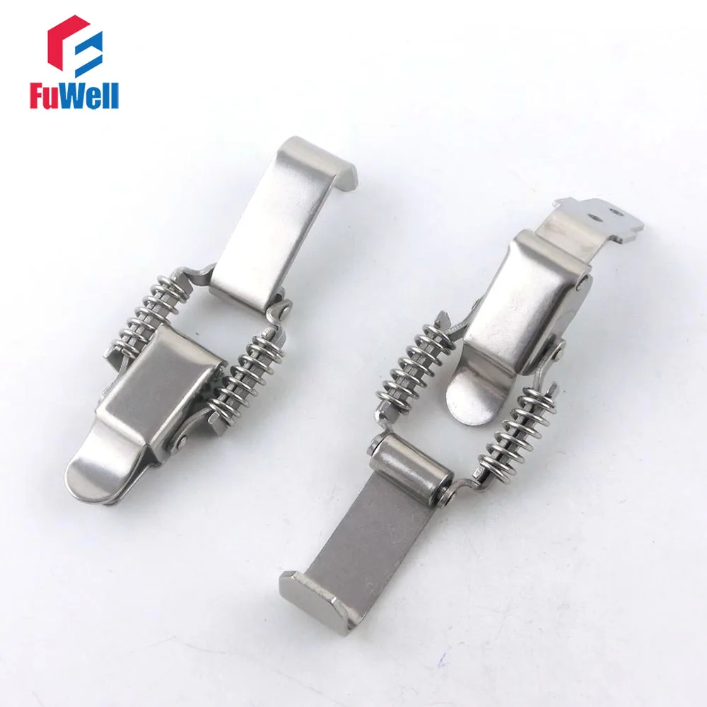 

4pcs R009 Spring Loaded Toggle Latch Hasps Catch Metal Case Cabinet Box Buckle