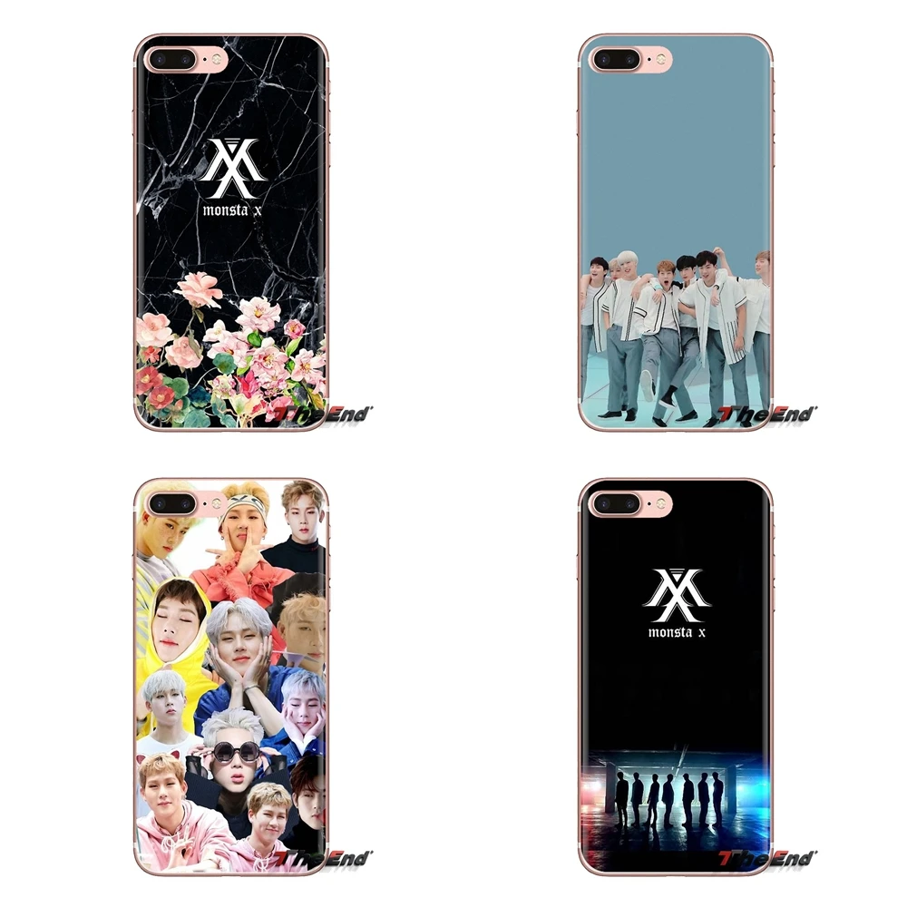 Monsta X KPOP Boy Group прозрачные мягкие чехлы для Xiaomi Redmi 4A S2 Note 3 3S 4 4X 5 Plus 6 7 6A Pro Pocophone F1 |