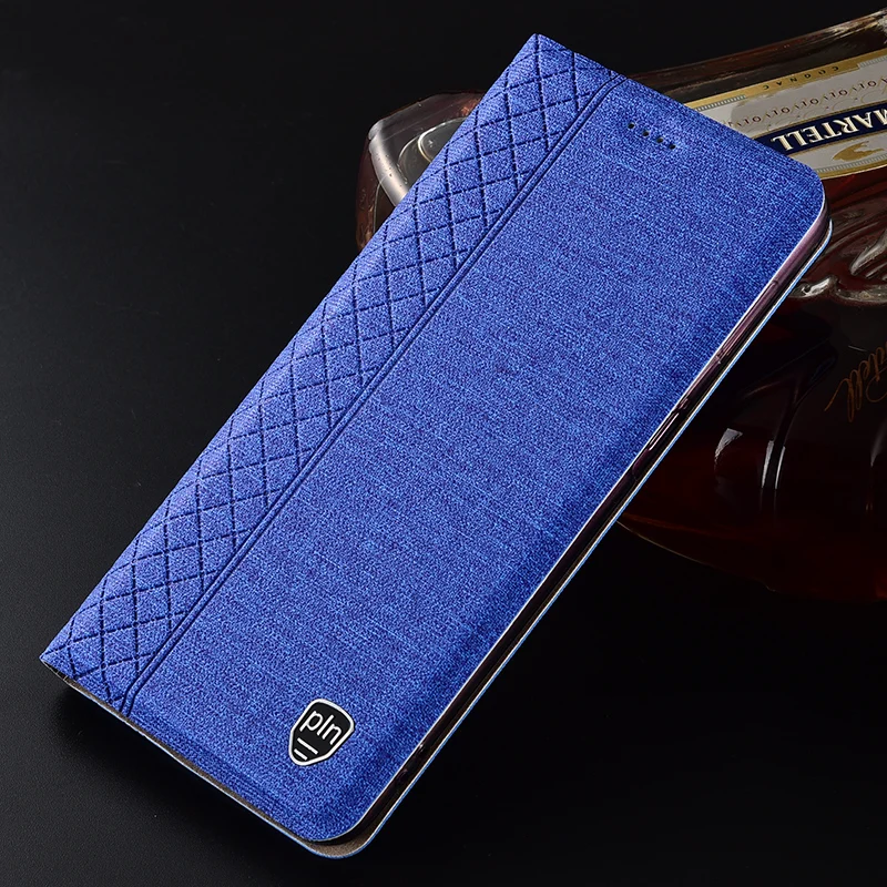 

Case for Samsung Galaxy A6 2018 Plaid style Canvas pattern Leather Flip Cover for Galaxy A6 Plus 2018 cases Coque