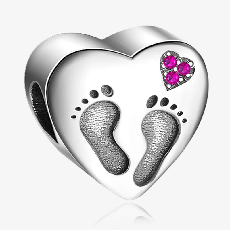 StrollGirlJF9488-P Strollgirl Love коллекция 925 пробы серебряные подвески в форме сердца бусины подходят Pandora Подвески Серебро 925 браслет ювелирные изделия - Цвет: StrollGirlJF9488-P