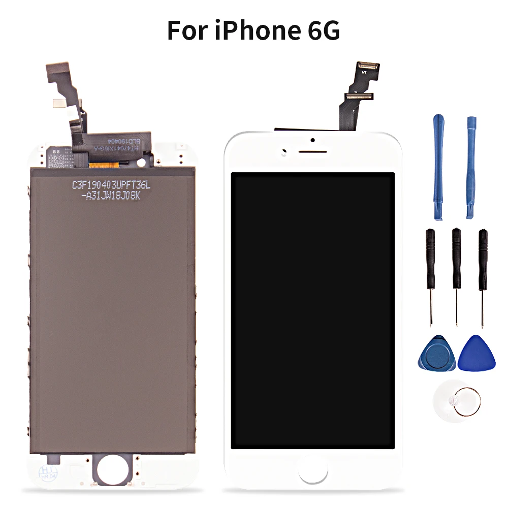 Замена экрана для iPhone 6 LCD сенсорный экран дигитайзер Рамка в сборе белый с