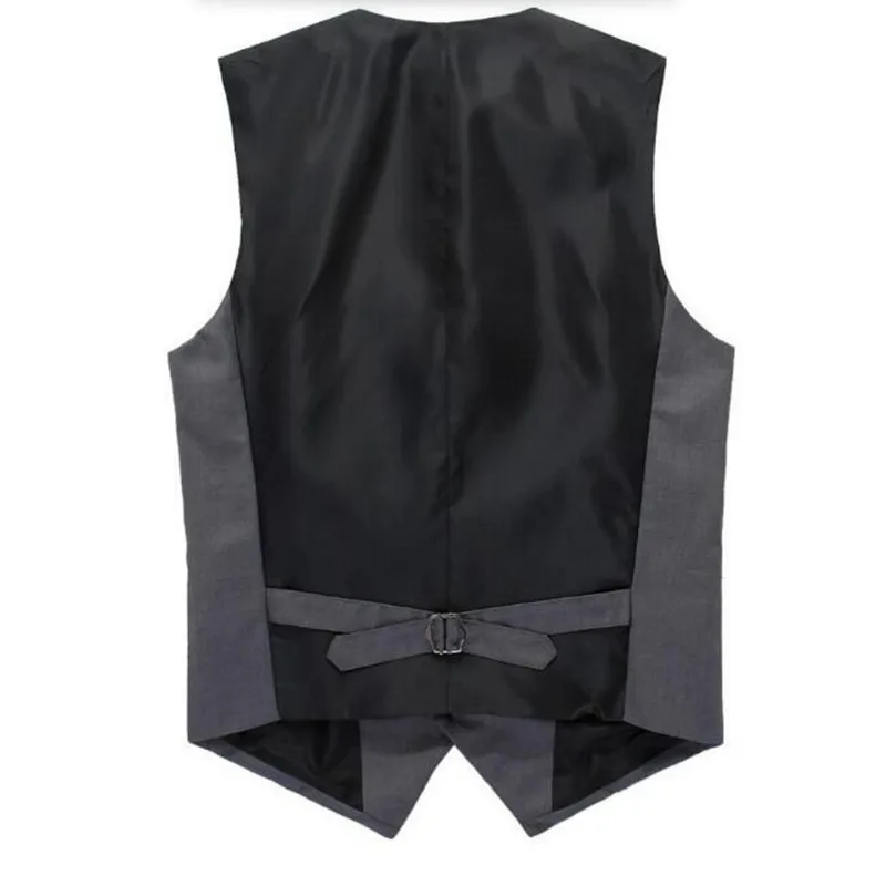 Серый приталенный жилет для мужчин David Beckham деловой мужской костюм Свадебный