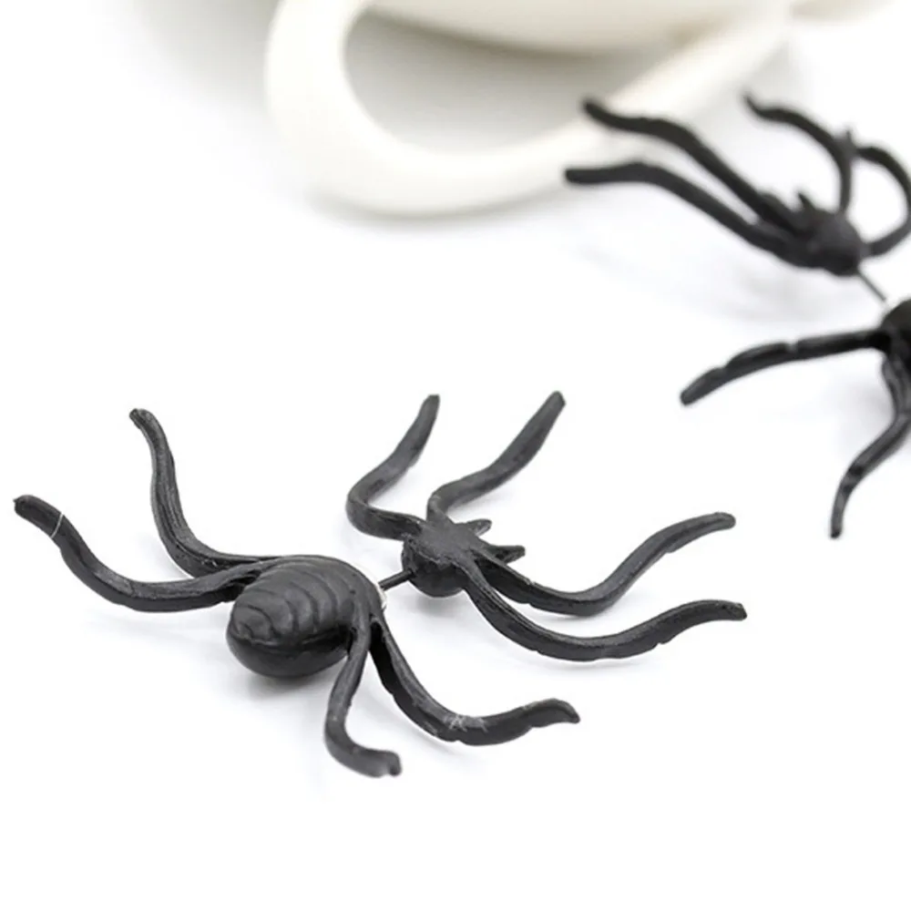 1 шт. 3D жуткий Черный Человек-паук ушные серьги в виде капель с Лидер продаж Новые