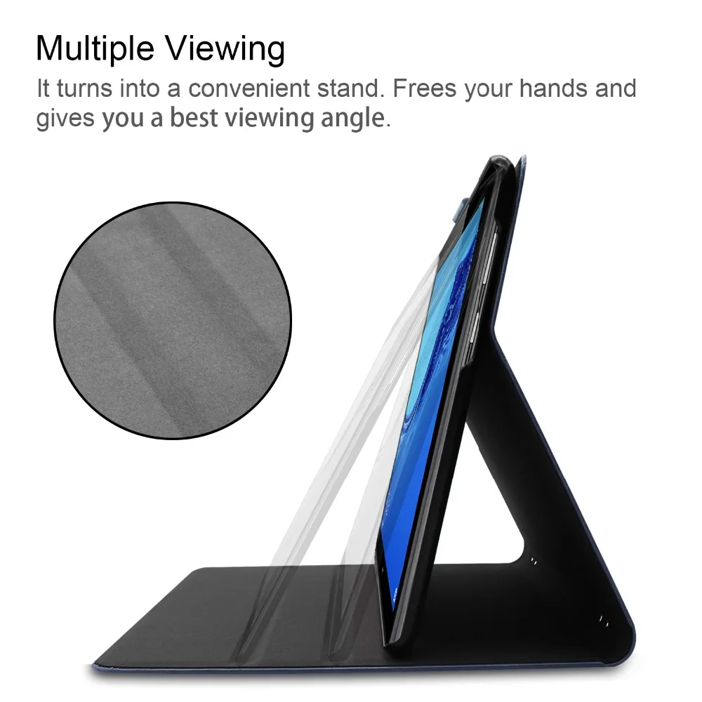 Воловья кожа флип передняя Поддержка чехол для Huawei MediaPad T5 10 AGS2-W09/L09/L03/W19 1