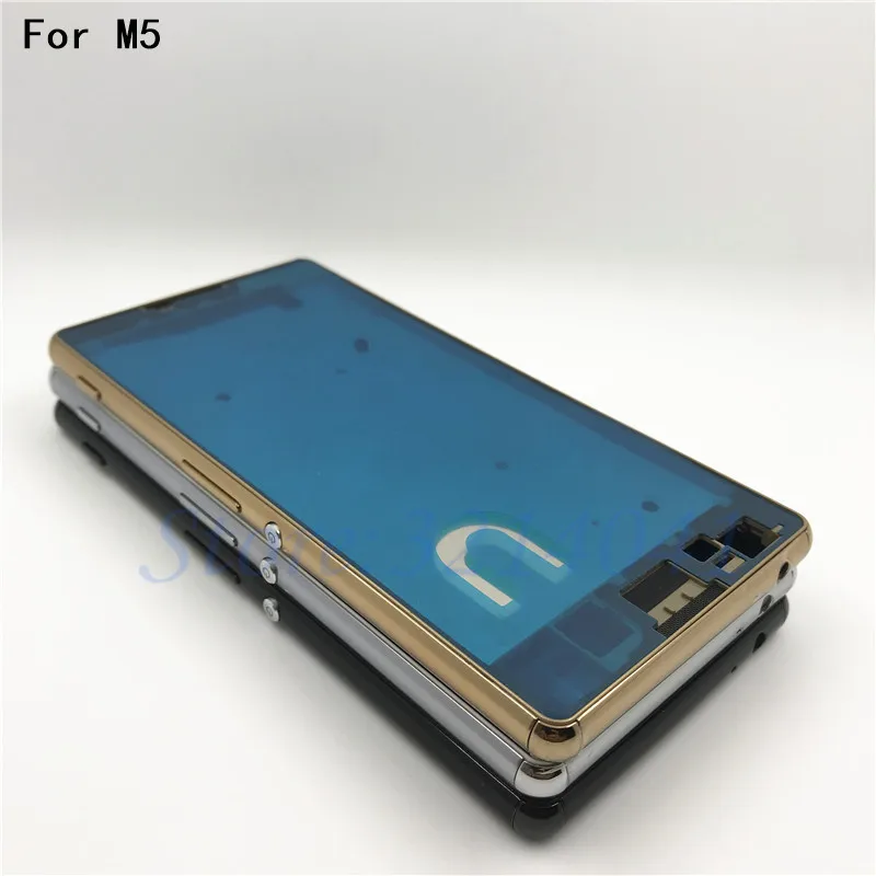 

Original Middle Mid Plate Frame Bezel Housing Cover For Sony Xperia M5 E5603 E5606 E5653 M5 Dual Middle Frame Board Replacemenrt