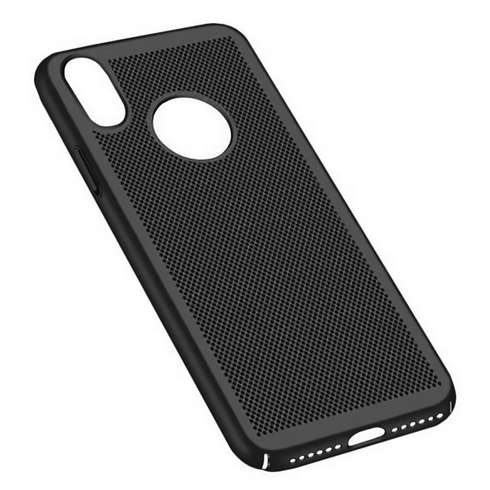 Жесткий ПК полый чехол для iPhone 7 8 Plus XR X XS Max 6 6S 5S 5 S SE теплоотвод телефонные чехлы