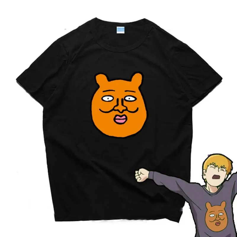 Новая маскарадная футболка Mob Psycho 100 модная мужская Kageyama Shigeo хлопковая с коротким