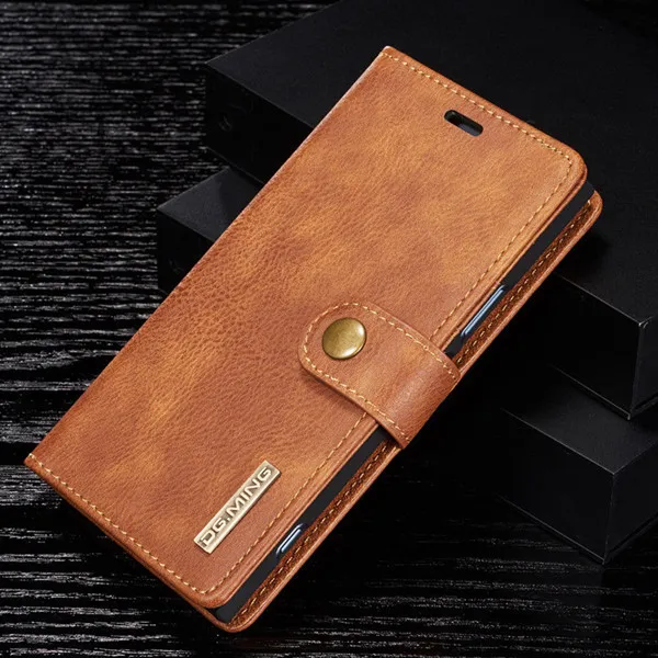 Brown Для iPhone 11 Pro XS Max XR X 6 7 8 Plus pu ретро кожаный бумажник съемный магнитный чехол для карт 2 в 1 - Цвет: Brown